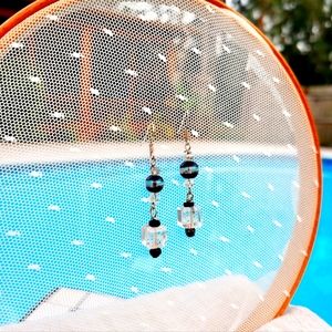 Vintage German glass earrings